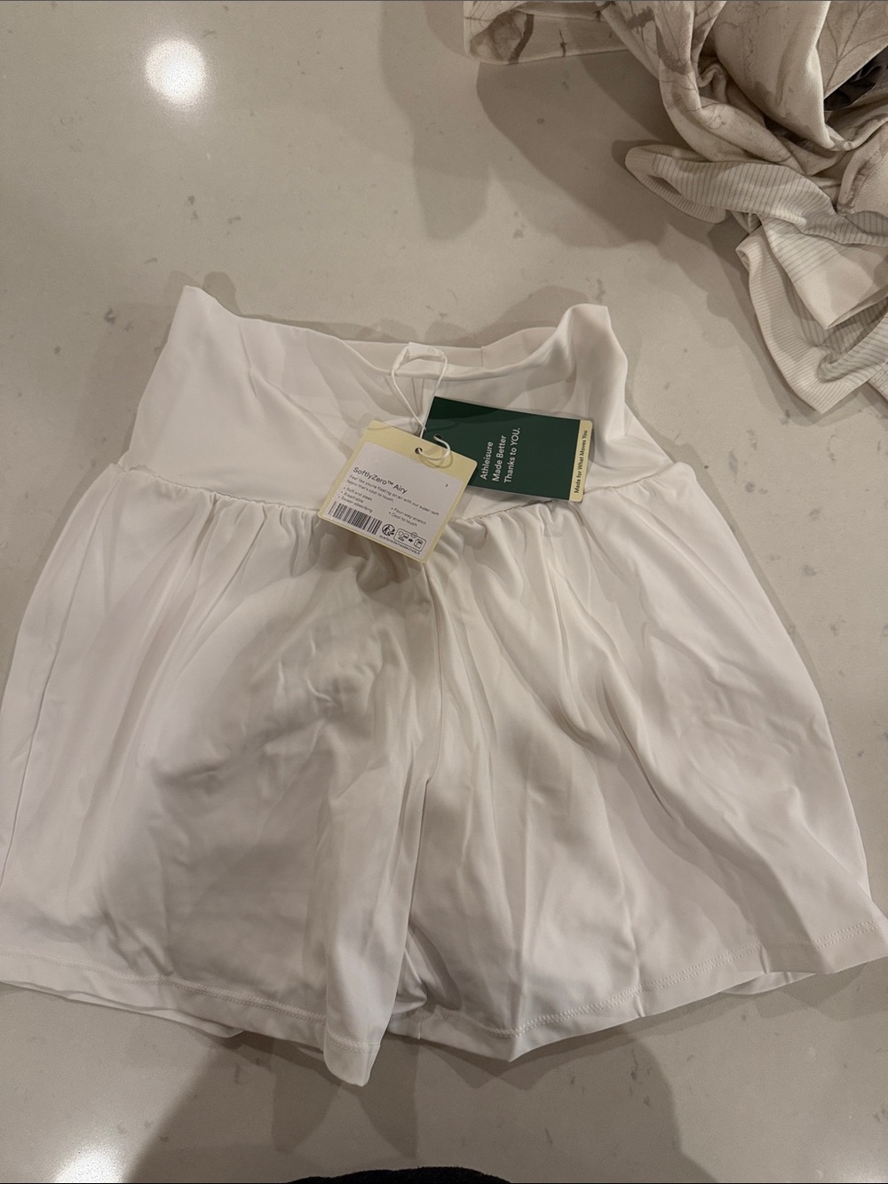 HALARA White Athletic Skort Shorts